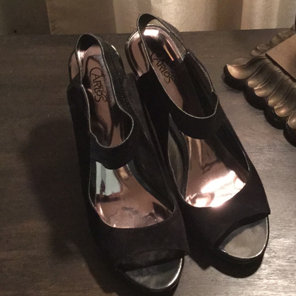 Suede heels